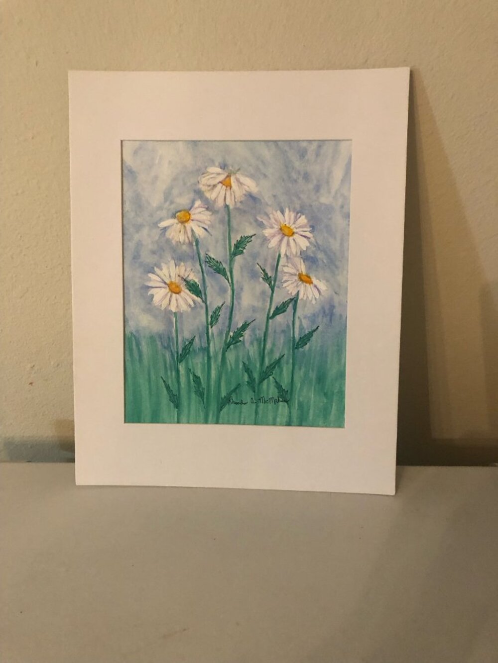 Daisy Watercolor Painting